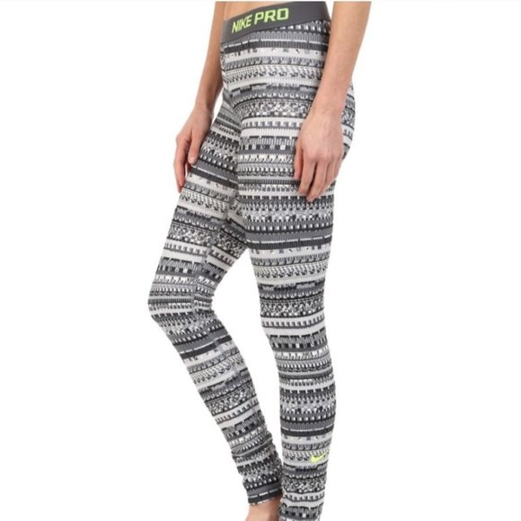 Nike Pro Warm 8 Bit Fair Isle Tights Medium - Picture 10 of 10